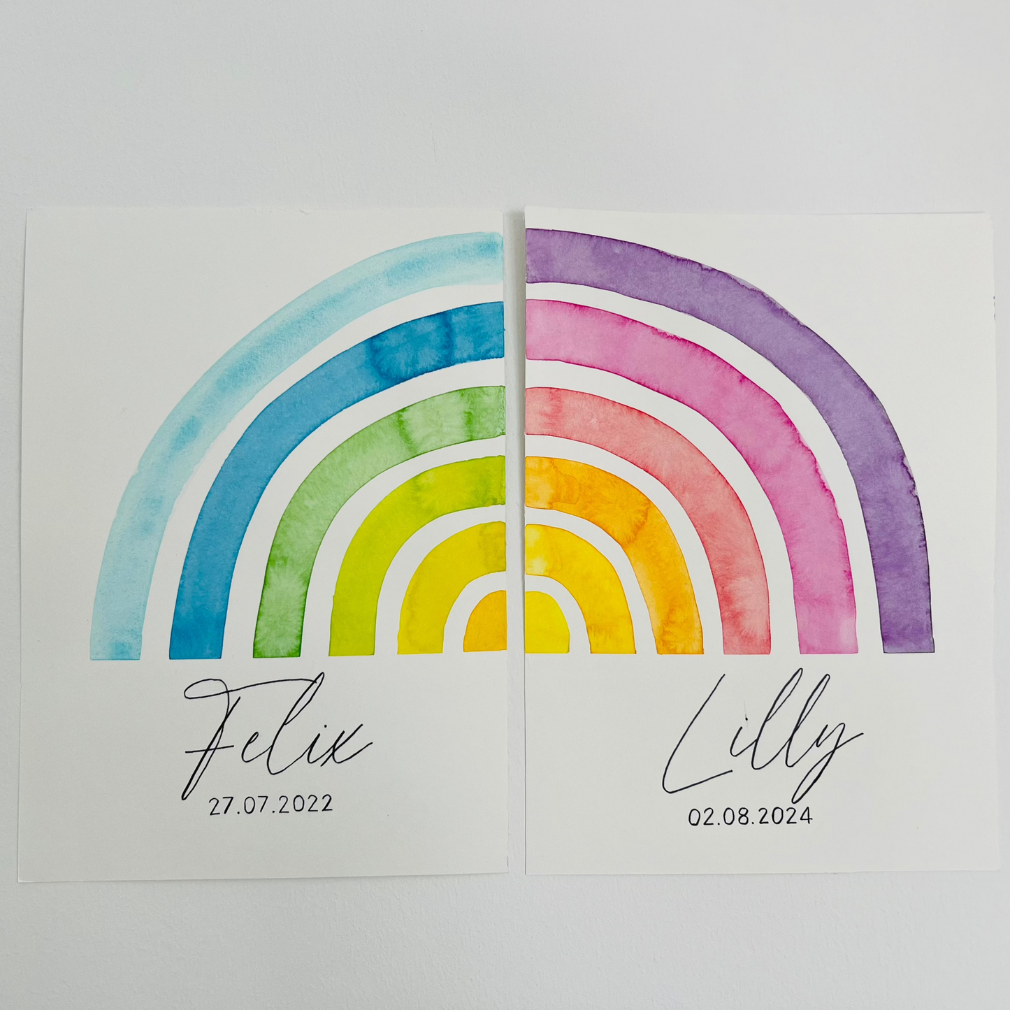 Regenbogen Poster - personalisierbar