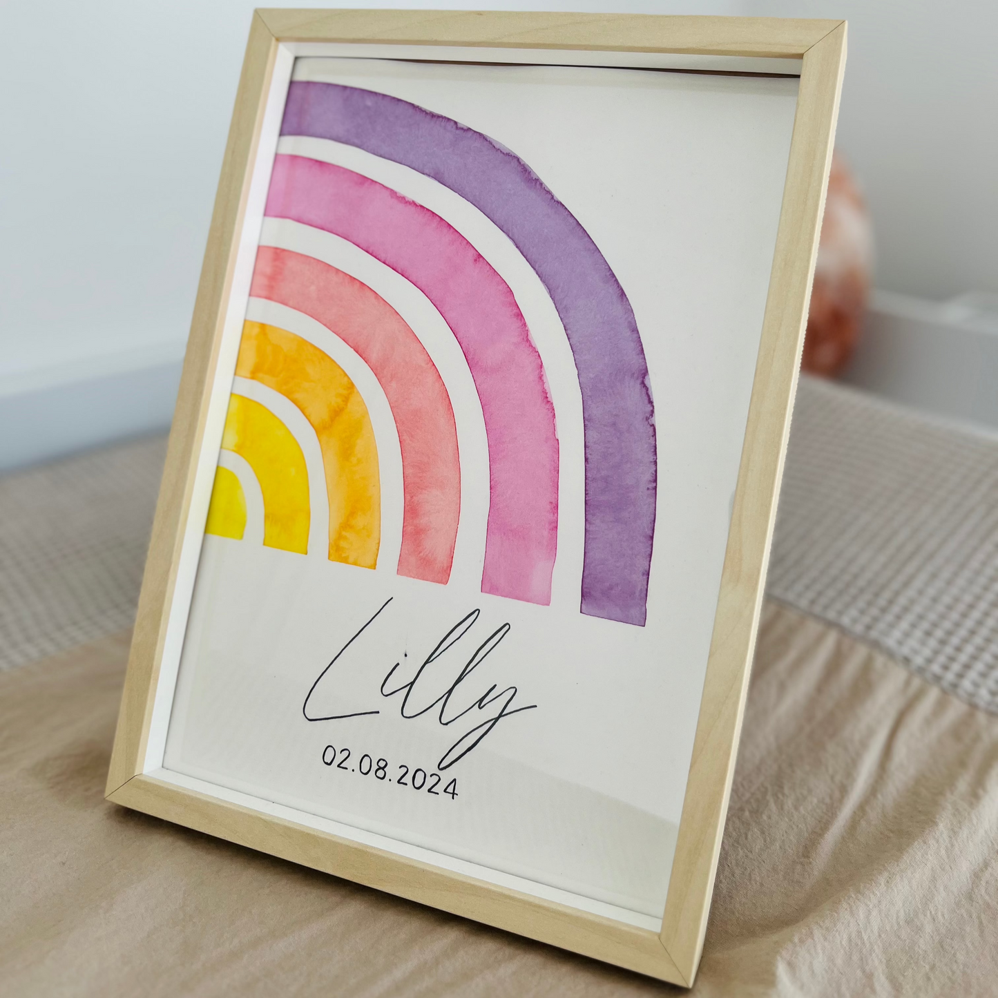 Regenbogen Poster - personalisierbar