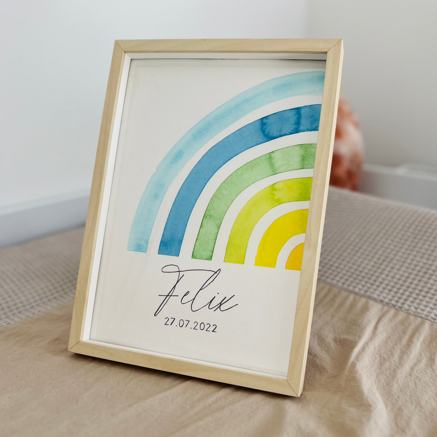 Regenbogen Poster - personalisierbar