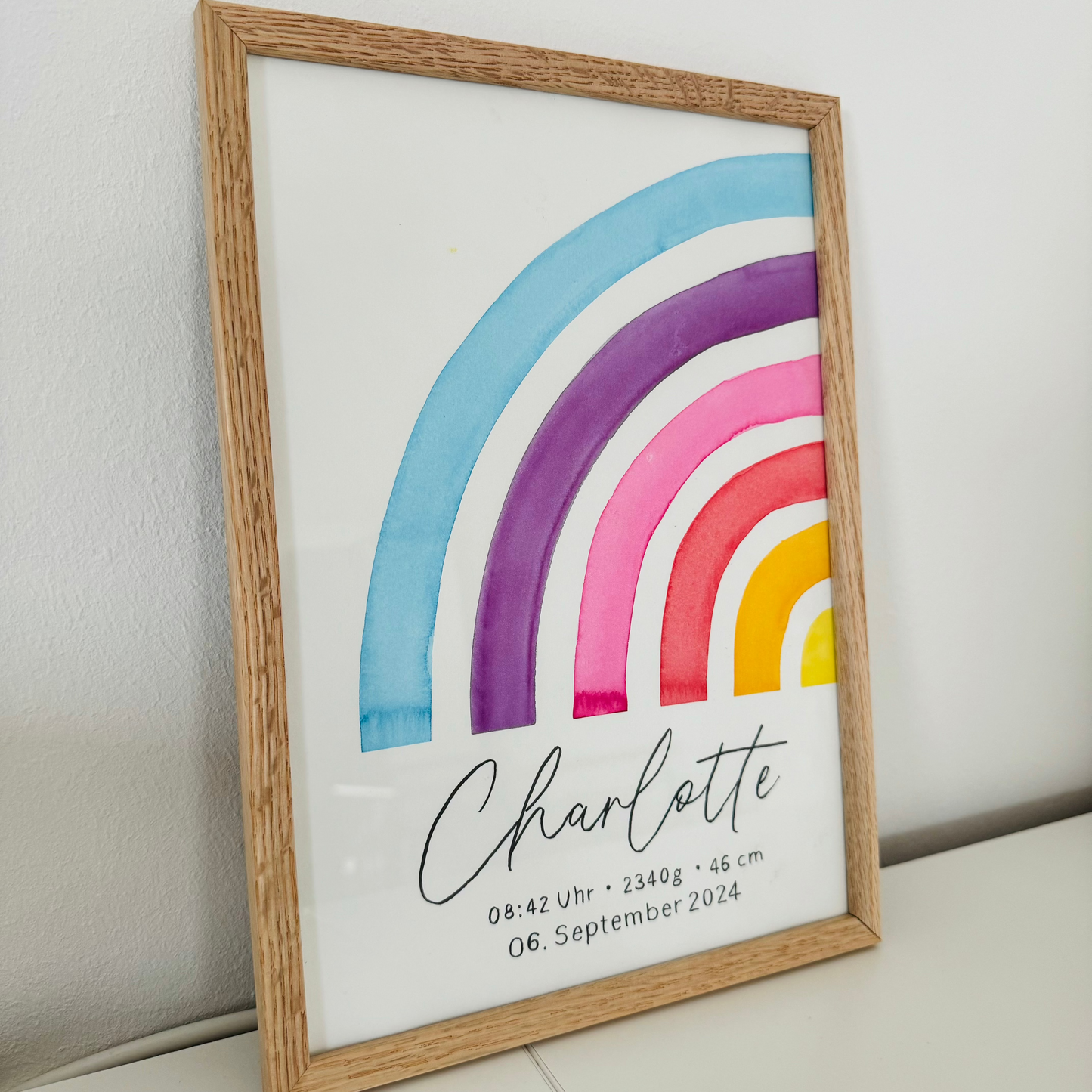 Regenbogen Poster - personalisierbar