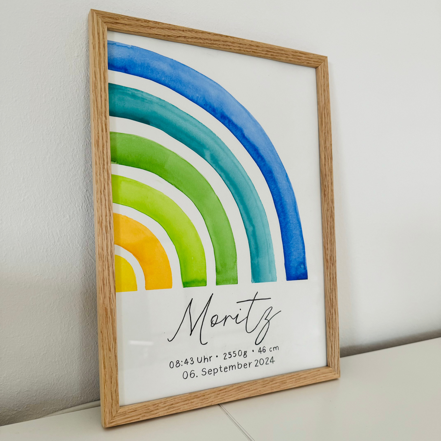 Regenbogen Poster - personalisierbar